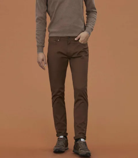 IZAC - Jean Hydroless stretch camel ''Rio''
