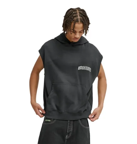Gunner - Sweat à capuche sans manches Noir Homme