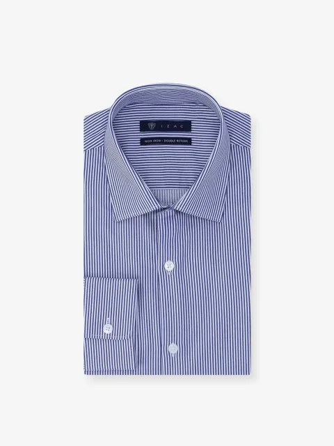 IZAC - Chemise ville non iron marine
