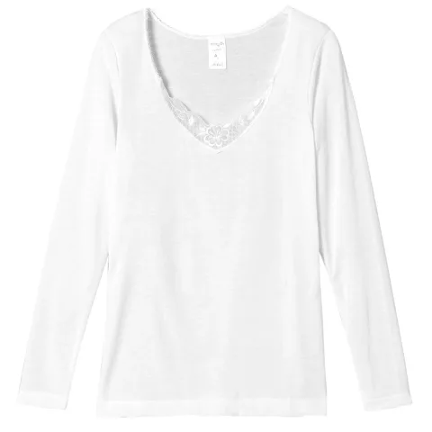 T-shirt thermique ML - Extra Chaud - Blanc - Femme - Lemahieu