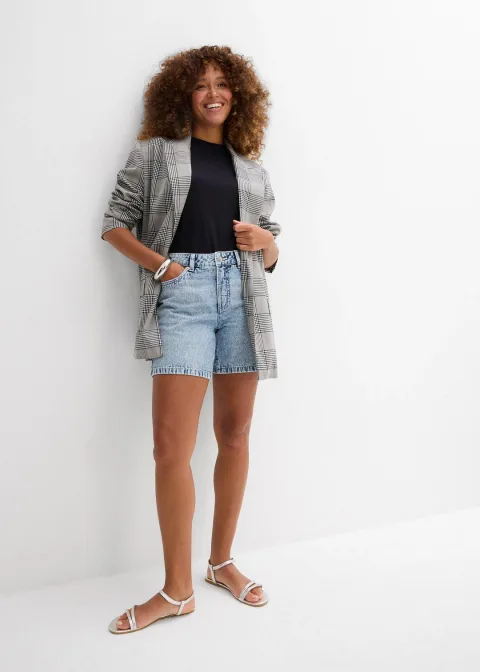 Short en jean, taille mi-haute