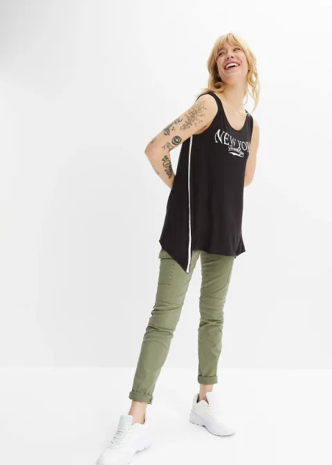 Débardeur long en viscose douce