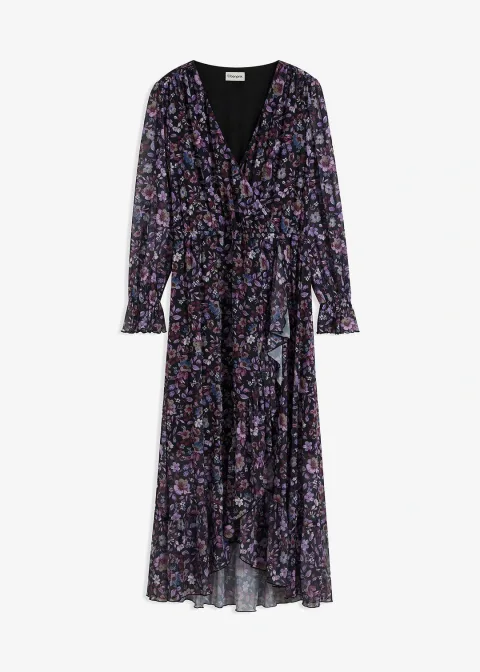 Robe en mesh à imprimé floral