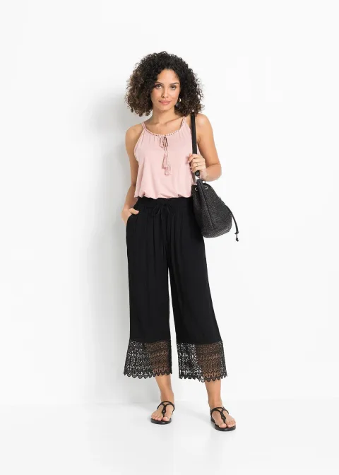 Jupe-culotte en viscose