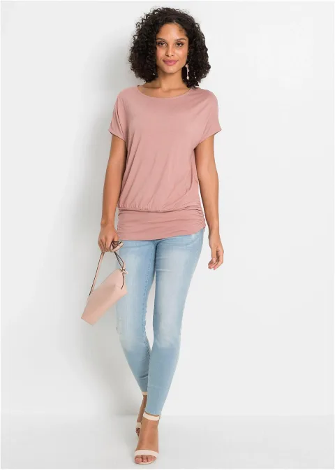 T-shirt doux en viscose extensible