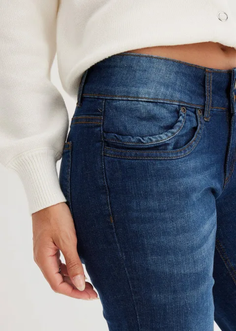 Jean mom taille mi-haute