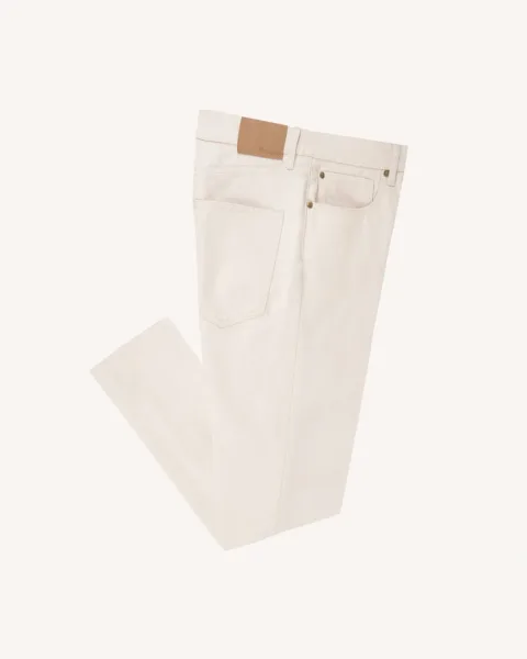 Jean tapered écru coton bio - DENIM TAPERED
