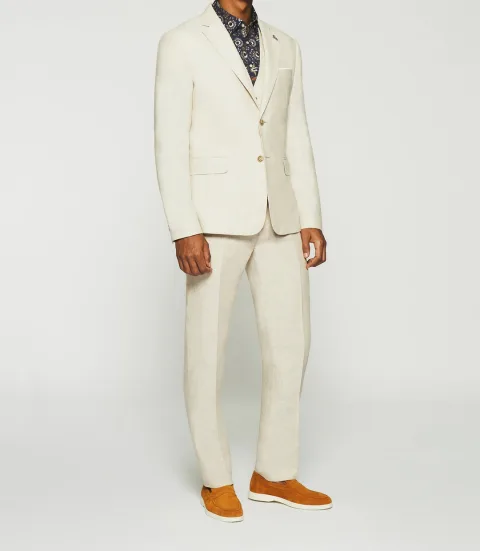 IZAC - Veste en lin séparable beige CELESTE