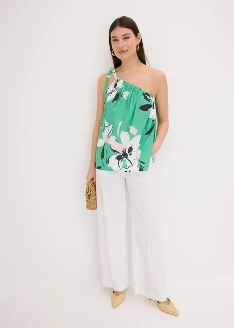 Top blouse asymétrique