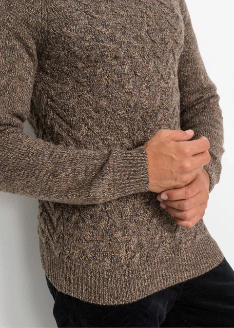 Pull camionneur à torsades