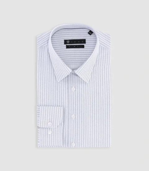 IZAC - Chemise à rayures marine PALY