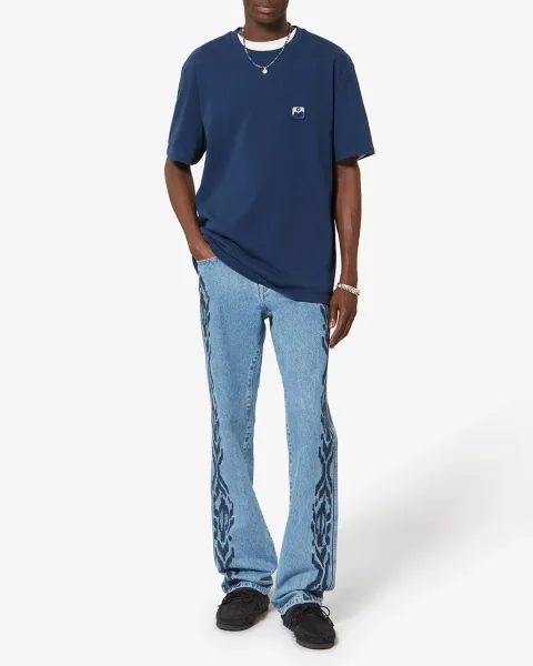 Tee Shirt Hugo - Homme - Bleu Indigo - Taille XL