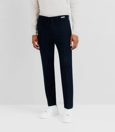 IZAC - Pantalon ville avec lien marine