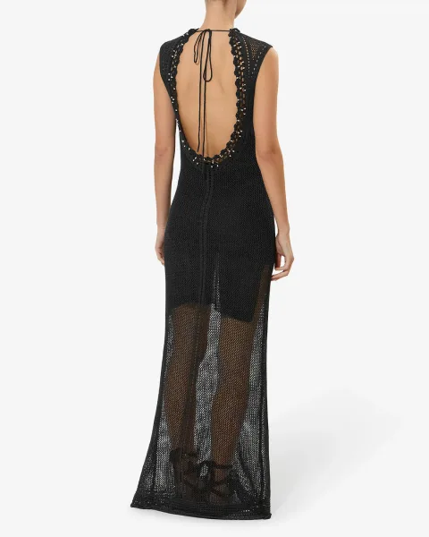Robe Metaya - Femme - Noir - Taille40 - Isabel Marant - Collection Été Femme - Nouvelle Collection Capsule La Riviera