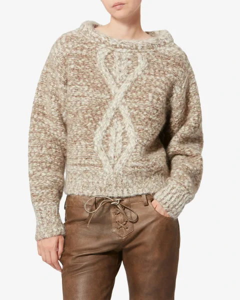 Pull Dorota - Femme - Écru-bronze - Taille 40