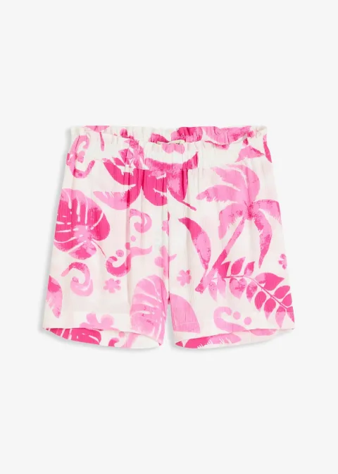 Short en viscose texturée