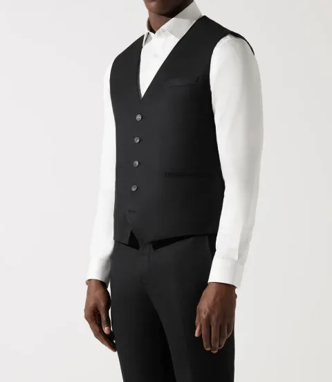 IZAC - Gilet de costume noir XSOYEUX