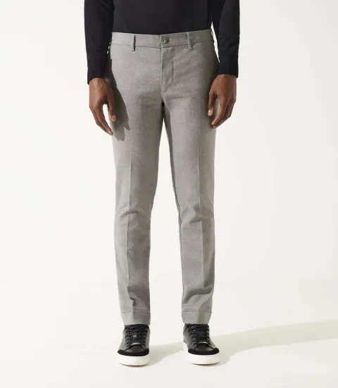 IZAC - Pantalon chino taille élastique gris VTWILL