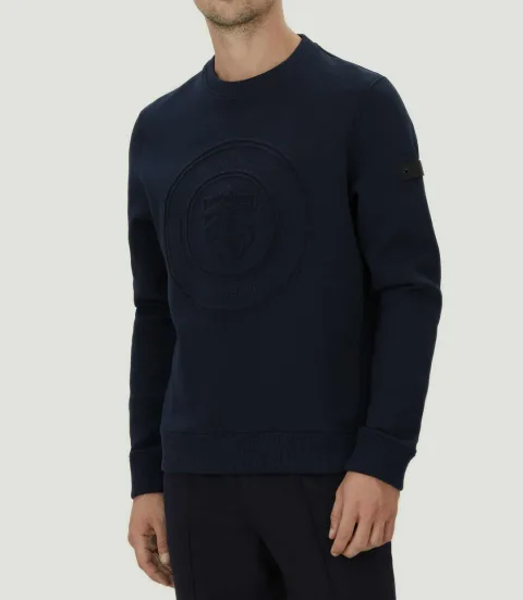 IZAC - Sweat col rond imprimé marine ''SWlaurik''