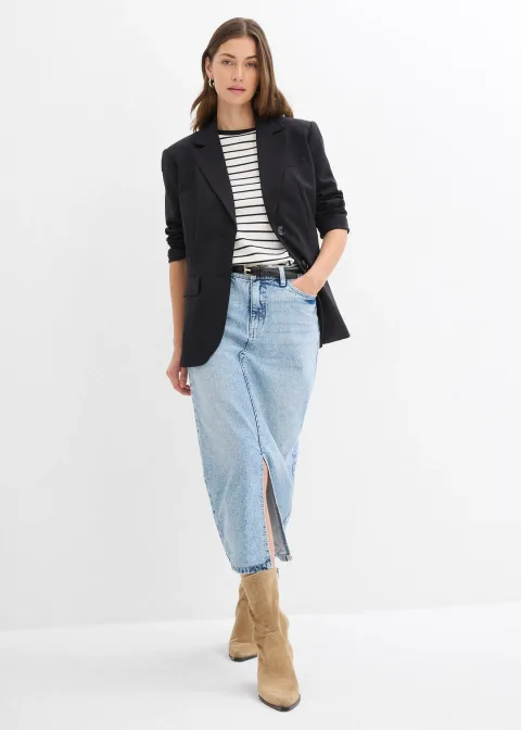 Jupe midi en jean