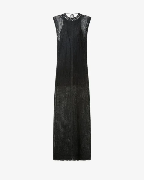 Robe Metaya - Femme - Noir - Taille40 - Isabel Marant - Collection Été Femme - Nouvelle Collection Capsule La Riviera