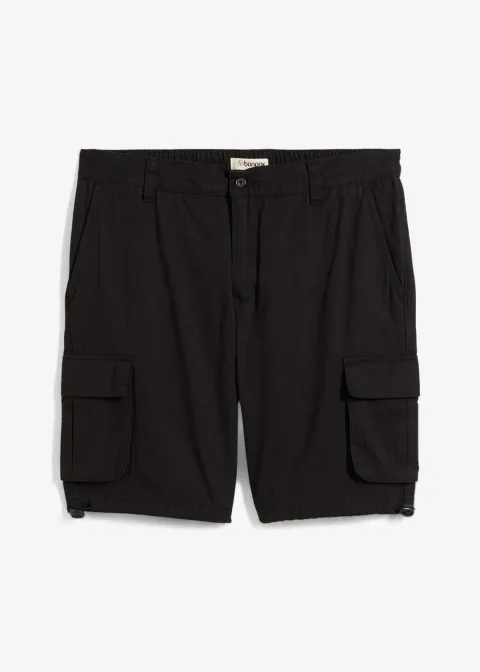 Bermuda cargo à taille élastiquée, regular