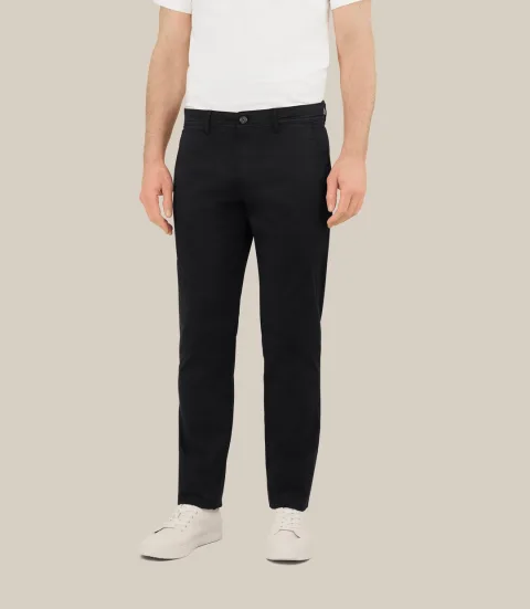 IZAC - Pantalon coton stretch noir