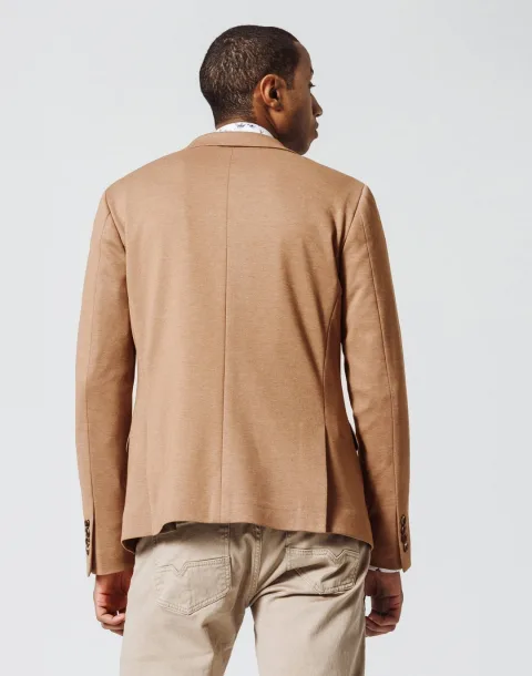 IZAC - Veste Casual Beige Maille