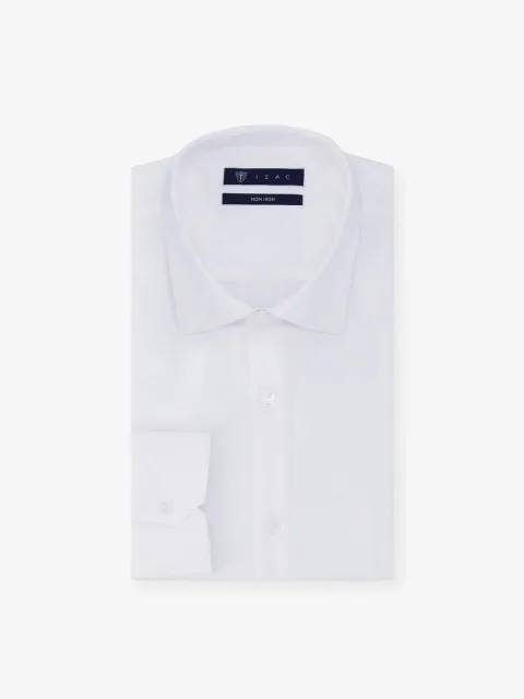 IZAC - Chemise ville non iron blanc