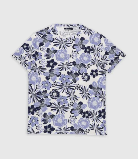 IZAC - T-shirt imprimé blanc GUSTINOUT