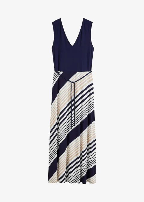 Robe longue et douce en viscose extensible