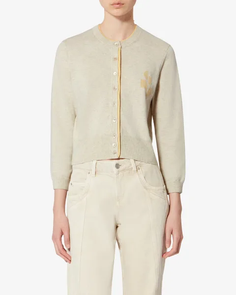 Cardigan Lona - Femme - Bleu Poudré-gris Clair - Taille 40 - Marant Étoile