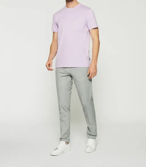 IZAC - T-shirt à manches courtes uni violet parme GABRIEL