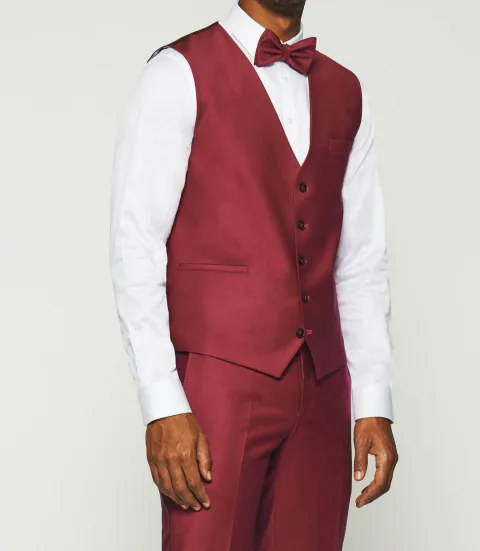 IZAC - Gilet de costume fuchsia JFAVORI