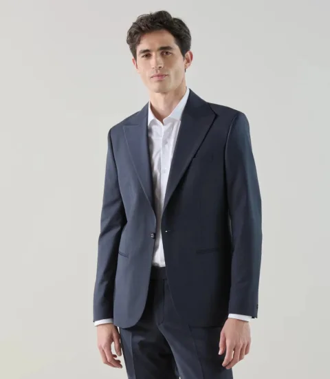 IZAC - Costume 1 bouton marine