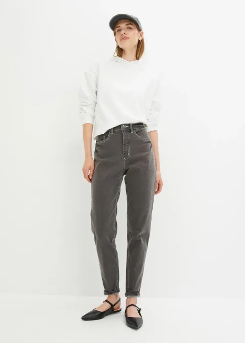 Jean mom taille haute, extensible