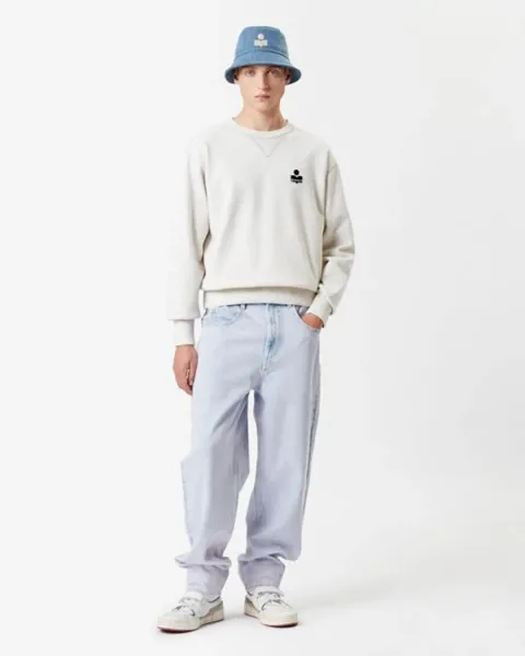 Sweatshirt Logo Mike - Homme - Écru - Taille XL