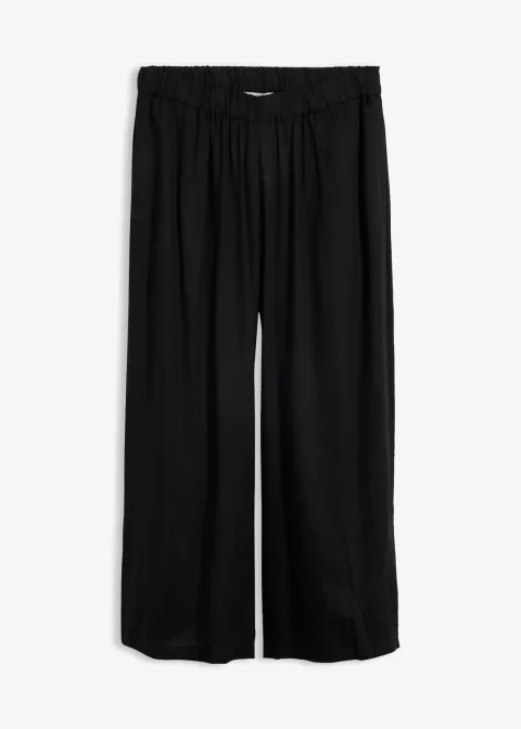 Pantalon large en viscose fluide