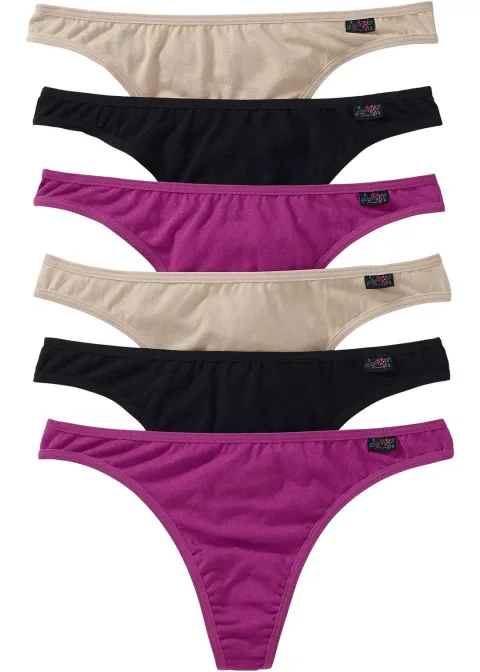 Lot de 6 strings coton