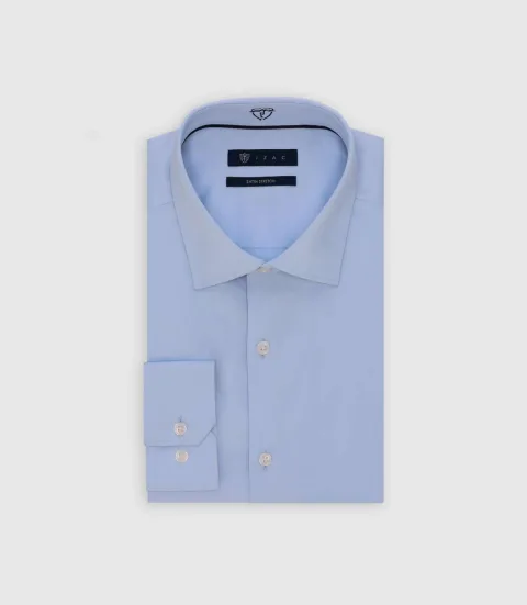 IZAC - Chemise slim ciel