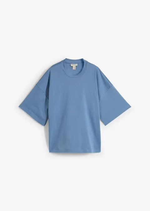 T-shirt court et oversize en coton épais