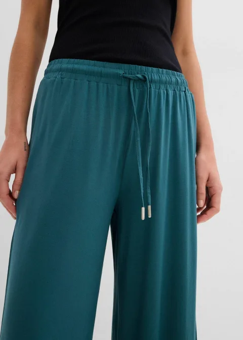 Pantalon fluide en jersey viscose