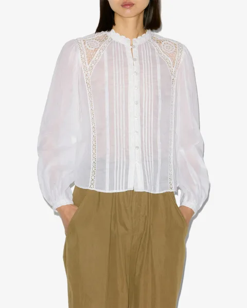 Blouse Greicy - Femme - Blanc - Taille 42 - Marant Étoile