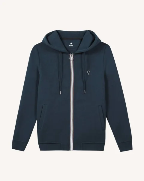 Sweat zippé bleu marine - MESNIL