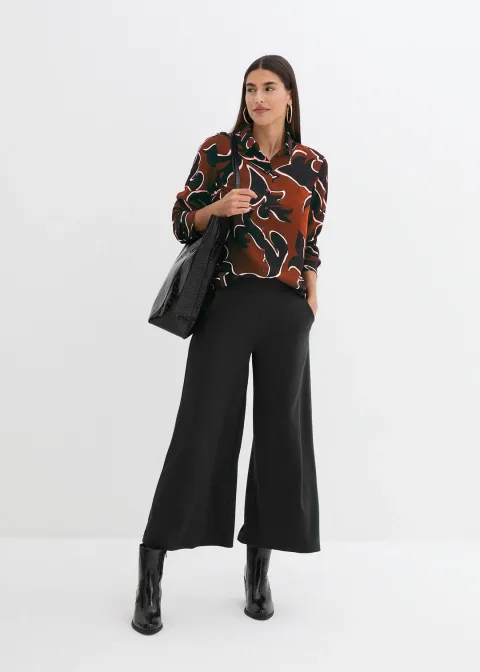 Jupe-culotte en viscose majoritaire