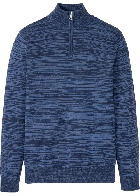Pull camionneur en maille chinée