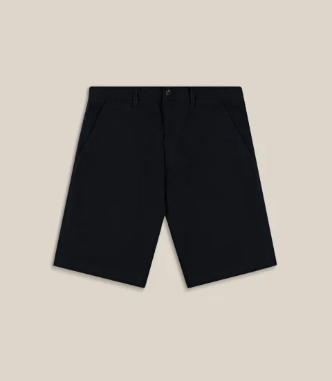 IZAC - Bermuda coton stretch marine