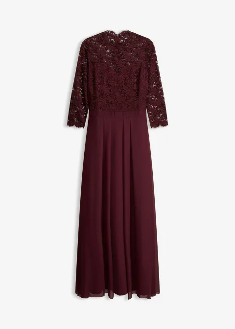 Robe longue avec dentelle