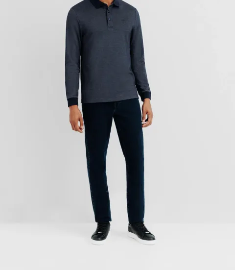 IZAC - Polo en maille marine