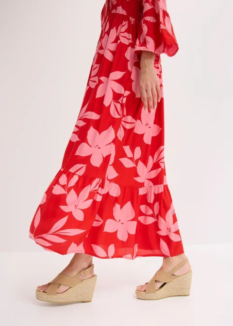 Robe longue en viscose fluide